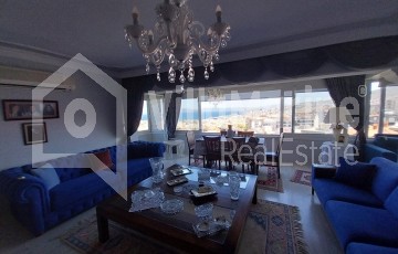 3+1 FLAT FOR SALE IN A CORNER LOCATION WITH SEA AND CITY VIEW....