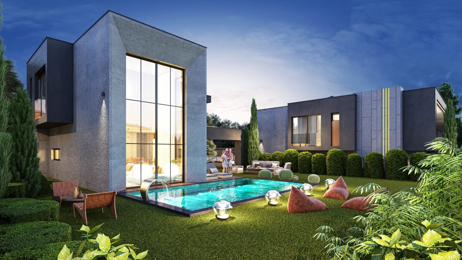 4+1 DUPLEXVILLA MIT PANORAMABLICK UND PRIVATEM POOL