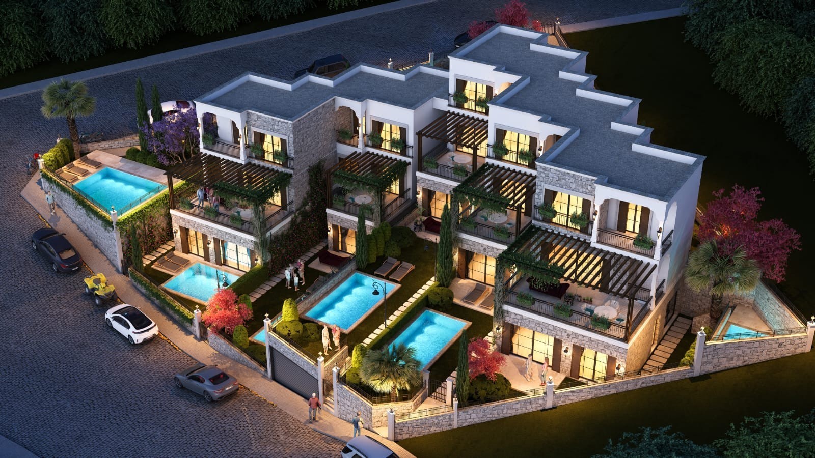 2+1 Maisonette-Wohnung mit Panoramablick auf das Meer in Soğucak