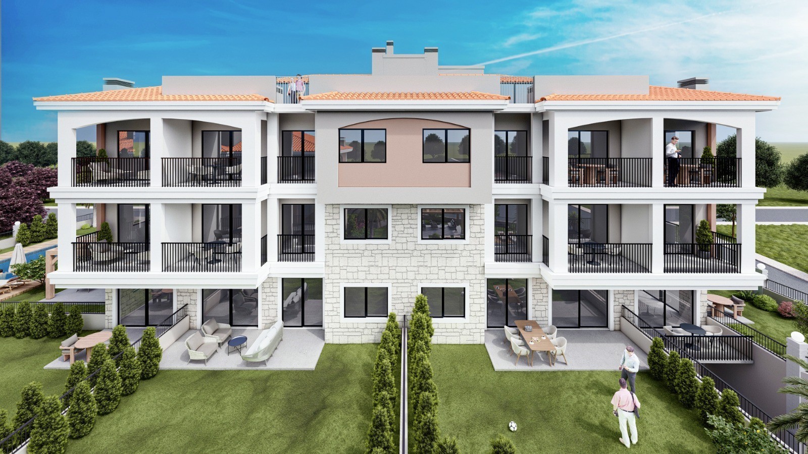 Neues Projekt in Güzelçamlı mit 1+1-, 2+1- und 3+1-Maisonette-Wohnungen.