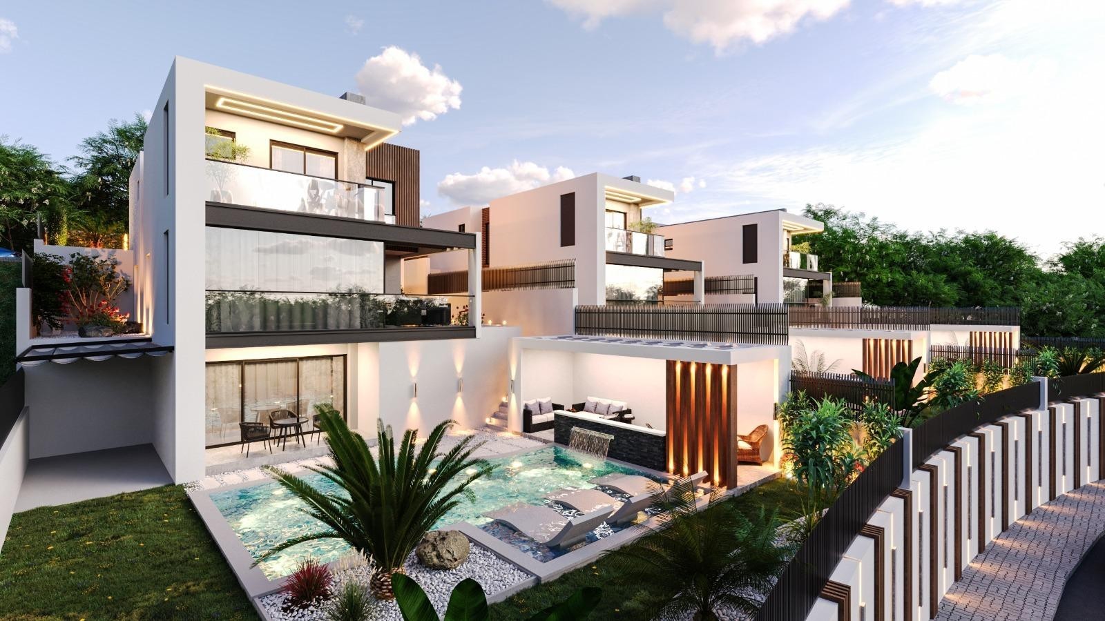 300 m² große Villa mit privatem Pool und Wintergarten