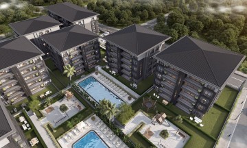 Havuzlu, Güvenlikli ve Sosyal Donatılı Sitede 1+1-2+1 ve 3+1 Daireler