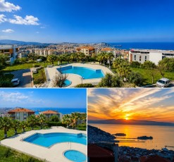 Havuzlu Sitede, Full Eşyalı, Full Deniz Manzaralı 3+1 Daire