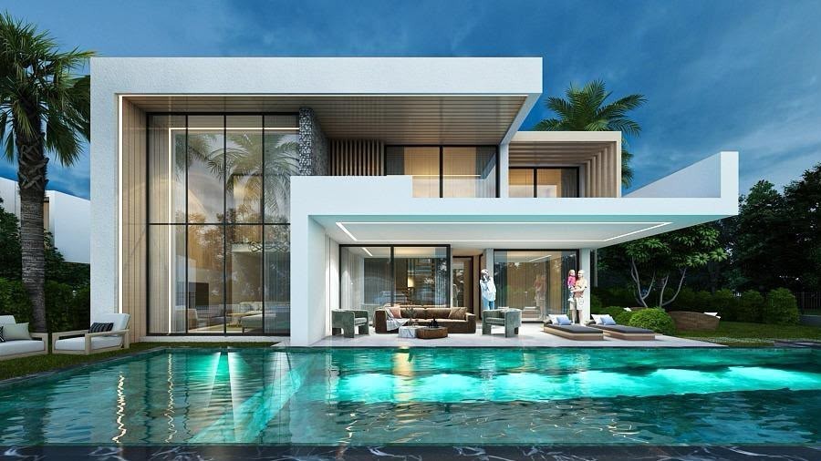 Villa individuelle 4 chambres + 1 salle de bain avec piscine privée et jardin de 500 m²